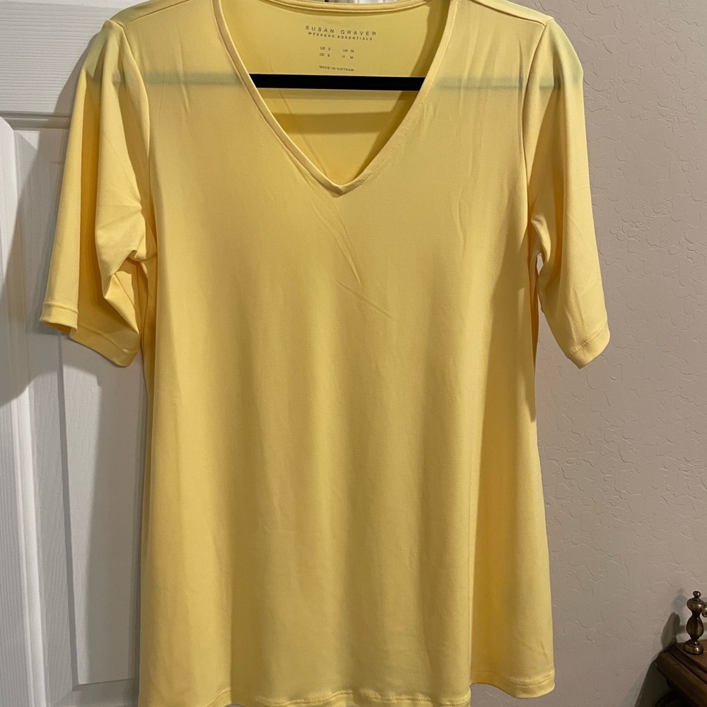 Susan Graver Weekend Essentials liquid knit top